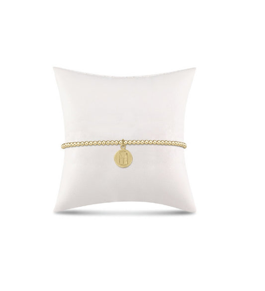 Enewton - Classic Gold 2mm Bead Bracelet - Be You - Small Gold Disc - Findlay Rowe Designs