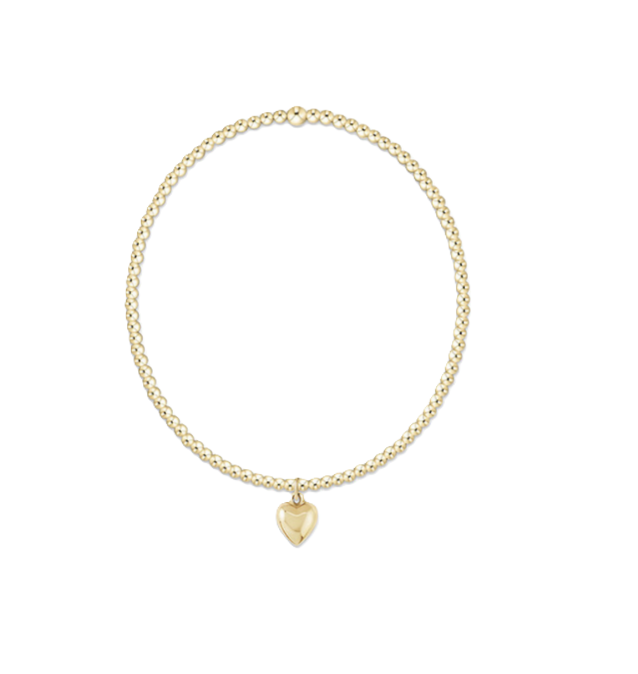 Enewton - Classic Gold 2mm Bracelet - Love Plush Small Gold Charm - Findlay Rowe Designs
