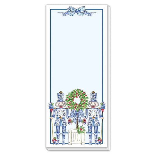Rosanne Beck - Skinny Pad - Blue Chinoiserie Nutcrackers