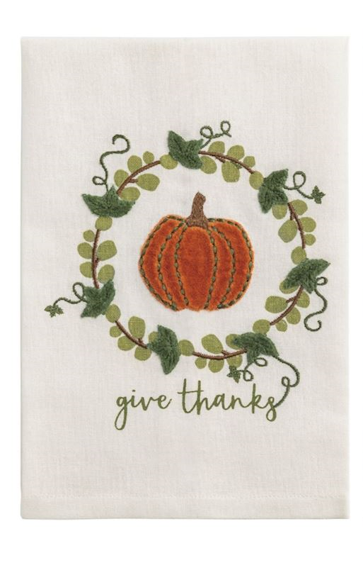 Mud Pie - Fall Towels with Velvet Accents - Findlay Rowe Designs