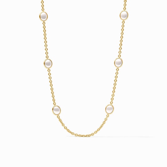 Julie Vos - Necklace - Laguna Stone Station - Pearl