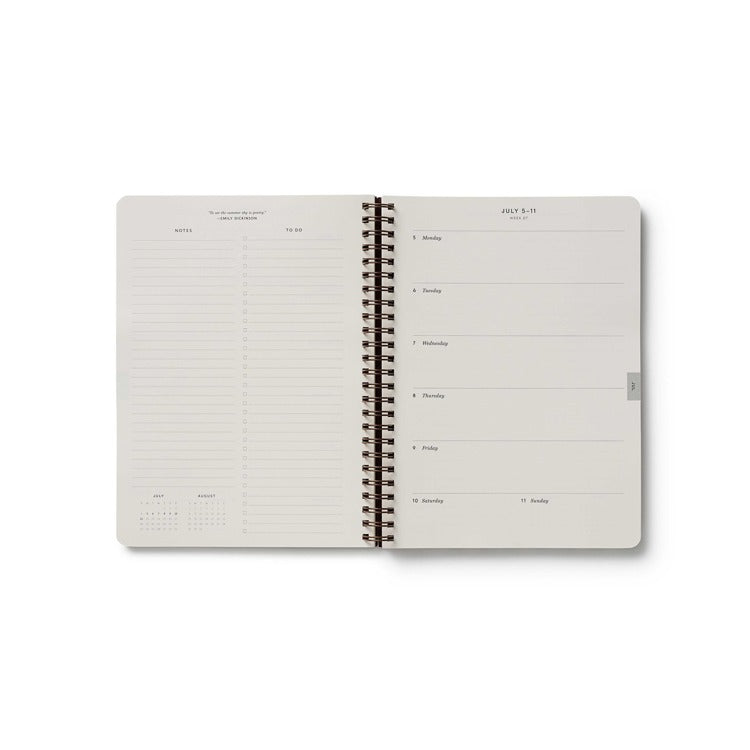 Rifle Paper Co - 2027 Sage Hydrangea 12-Month Softcover Spiral Planner - Findlay Rowe Designs