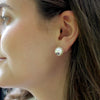 Earring - Stud - Georgia Pearl  UGA G Logo - Findlay Rowe Designs
