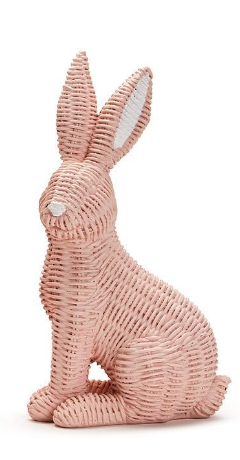 Two's Company- Hello Easter Basket Weave Bunny- Pink - Findlay Rowe Designs