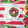 Hester & Cook - Cocktail Napkin - Holiday Wreath