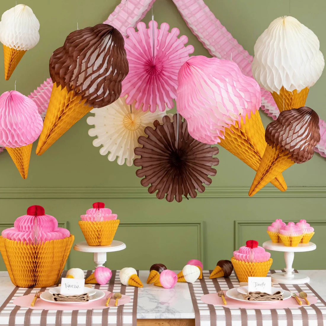 Hester and Cook - Honeycomb Celebration Ice Cream Cone - Chocolate - Findlay Rowe Designs