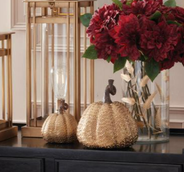 Embossed Pumpkin - Gold Resin Maze - Findlay Rowe Designs