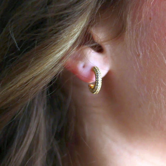 InspireDesigns - Earring - Rhinestone Huggie - Findlay Rowe Designs