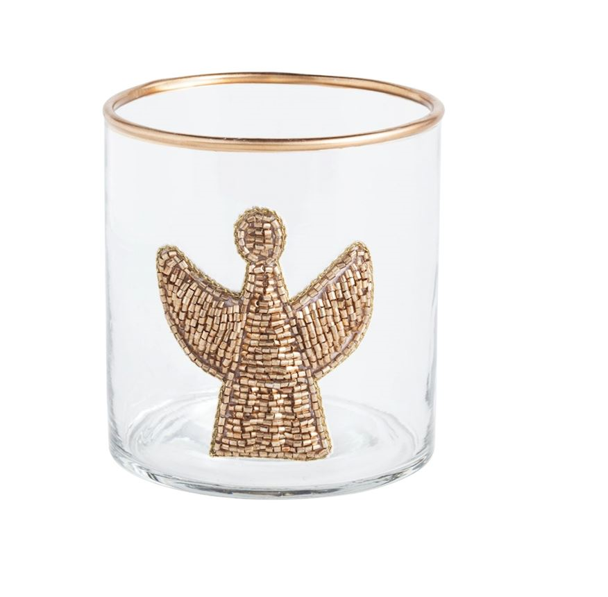 Mud Pie - Christmas Beaded Tea Light Holder