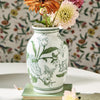Vases - Green and White Chinoiserie - Primrose and Lotus - Findlay Rowe Designs