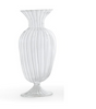 Two's Company- Hand-Blown Glass Fluted Vase