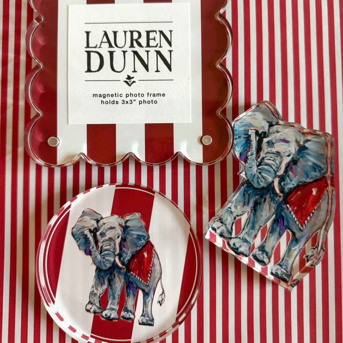 Lauren Dunn - Coaster - Acrylic Game Day - Elephant