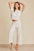 Barefoot Dreams - Top - CozyChic Ultra Lite - Rolled Edge Short Sleeve - Sand Dune - Findlay Rowe Designs