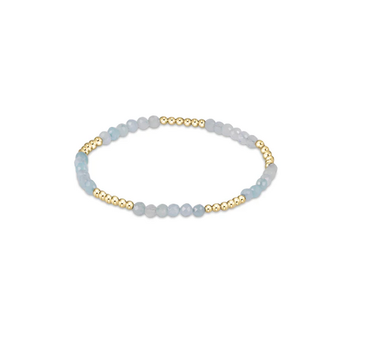 Enewton - Blissful Pattern 2.5mm Bead Bracelet - Aquamarine - Findlay Rowe Designs