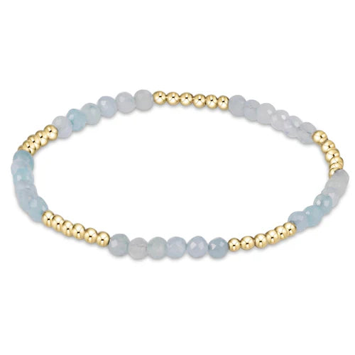 Enewton - Blissful Pattern 2.5mm Bead Bracelet - Aquamarine - Findlay Rowe Designs