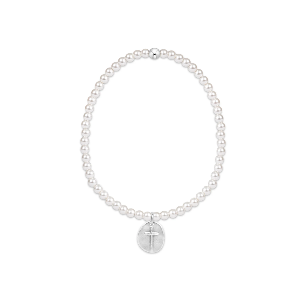 Enewton - Classic Pearl 4mm Bead Bracelet - Inspire Sterling Charm - Findlay Rowe Designs