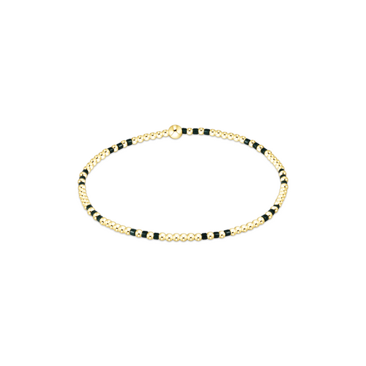 Enewton - Gameday Hope Joy Pattern 2mm Bead Bracelet - Dark Green - Findlay Rowe Designs