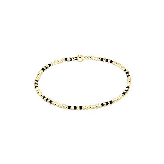 Enewton - Gameday Hope Joy Pattern 2mm Bead Bracelet - Onyx - Findlay Rowe Designs