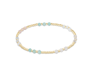 Enewton - Gemstone Gold Joy Pattern 3MM Bead Bracelet - Hot Mess Spring 2025