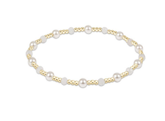 Enewton - Pearl Sincerity Pattern 4mm Bead Bracelet - Moonstone