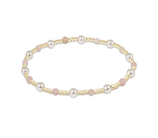Enewton - Pearl Sincerity Pattern 4mm Bead Bracelet - Pink Opal