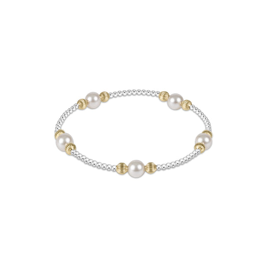 Enewton - Purpose Dignity Pearl 6mm Bead Bracelet - Mixed Metal - Findlay Rowe Designs