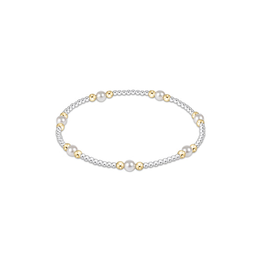 Enewton - Purpose Pearl 4mm Bead Bracelet - Mixed Metal - Findlay Rowe Designs