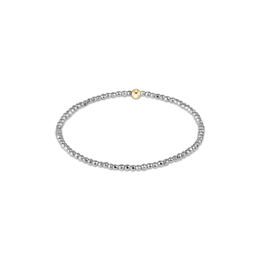 Enewton - Silver Faceted Hematite 2mm Bead Bracelet - Findlay Rowe Designs
