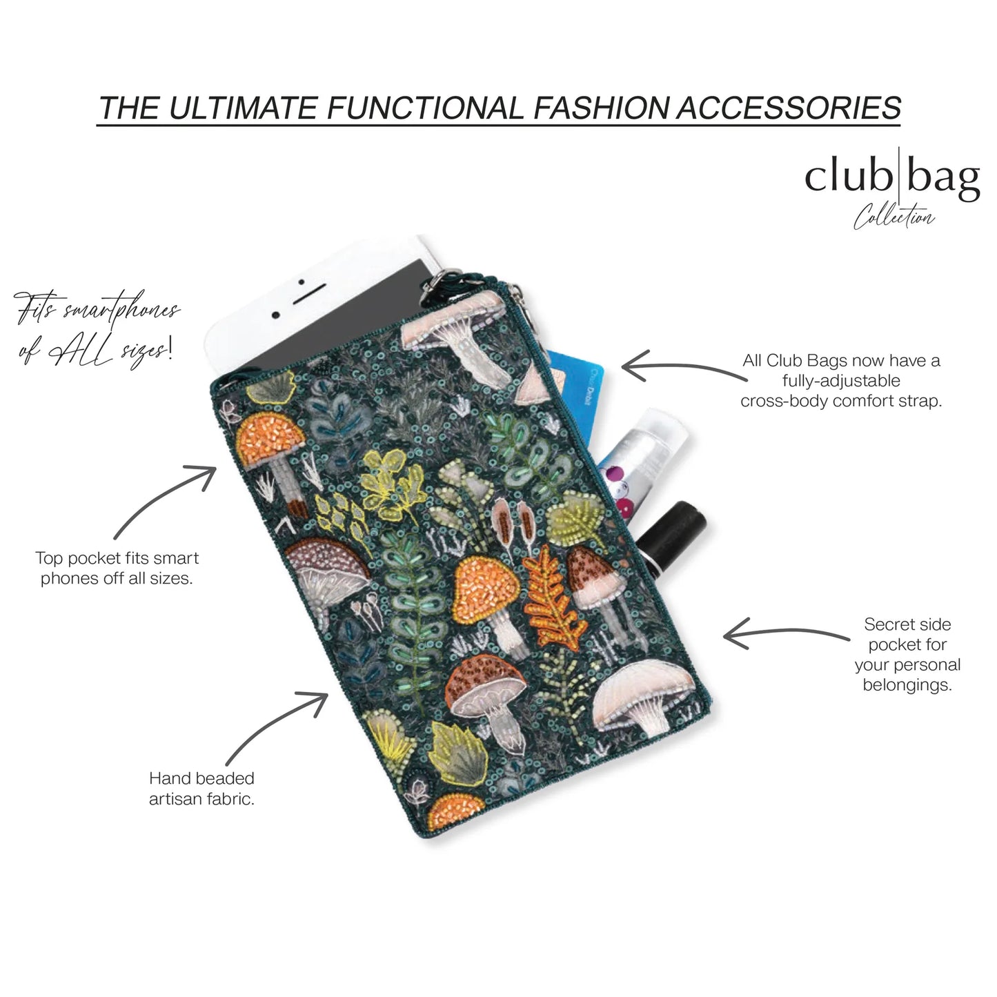 Bamboo Trading - Club Bag - Phone Crossbody - Findlay Rowe Designs