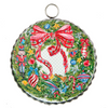 Round Top - Charm - Mini Traditional Wreath Charm - Findlay Rowe Designs