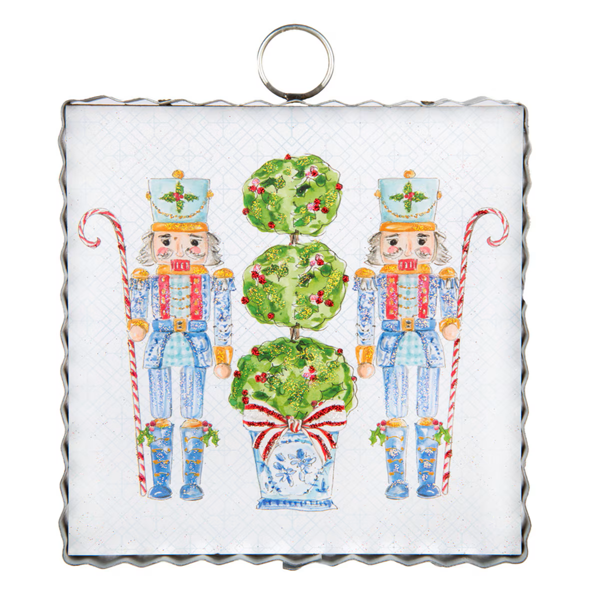 Round Top - Charm - Mini Blue Nutcrackers Print - Findlay Rowe Designs