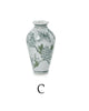 Vases - Green and White Chinoiserie - Primrose and Lotus - Findlay Rowe Designs