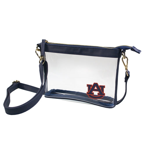 Capri Designs - Small Auburn Clear Crossbody Bag