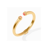 Julie Vos - Bracelet - Portofino Demi Cuff - Melon Jade