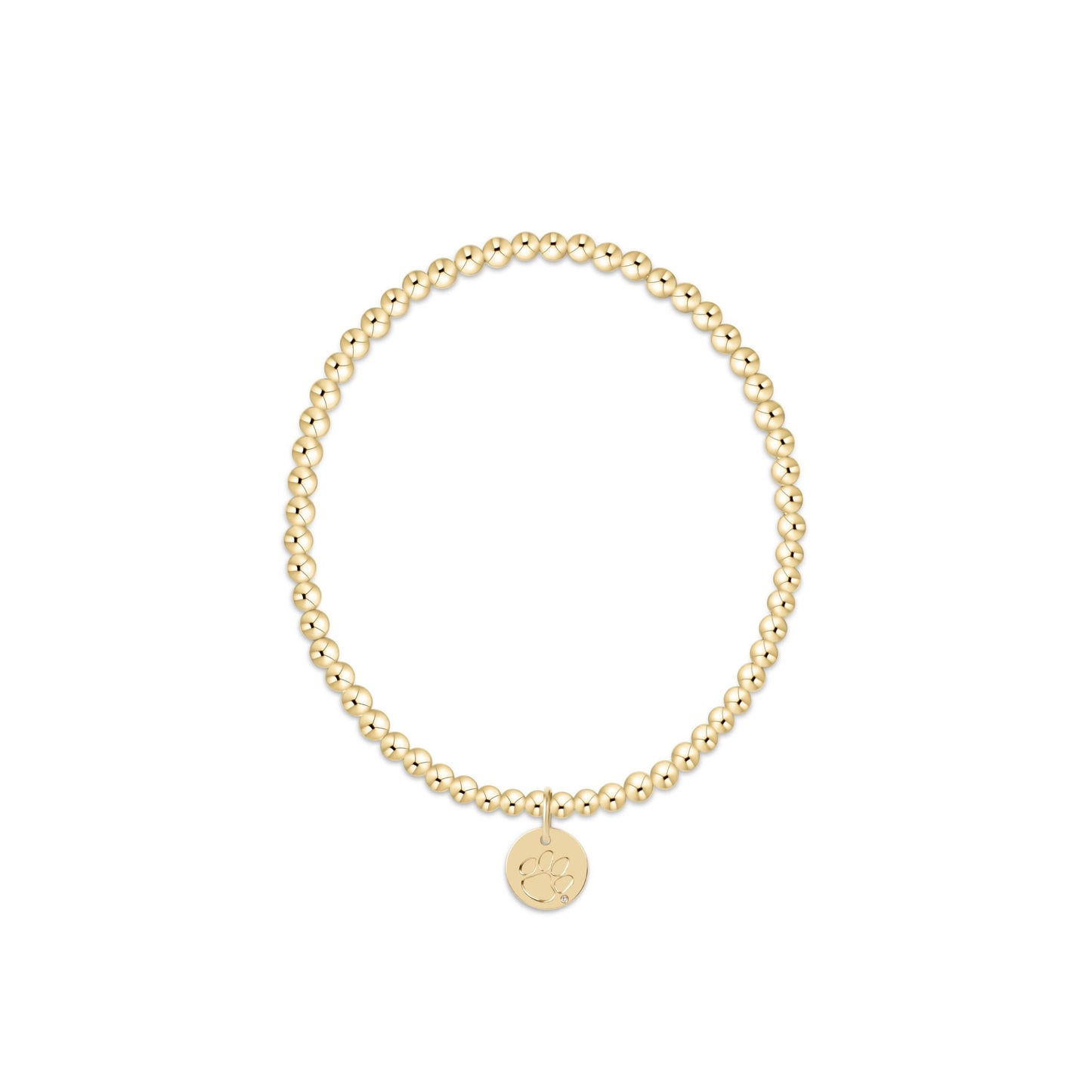 Enewton - ECollegiate Classic Gold 3mm Bracelet - Clemson Disc - Findlay Rowe Designs