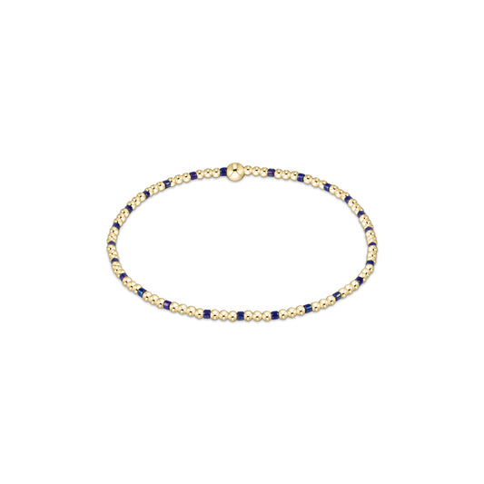 Enewton - Egirl - Hope Sincerity Pattern 2mm Bead Bracelet - Blue Metallic