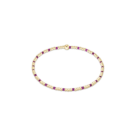 Enewton - Egirl - Hope Sincerity Pattern 2mm Bead Bracelet - Fuchsia