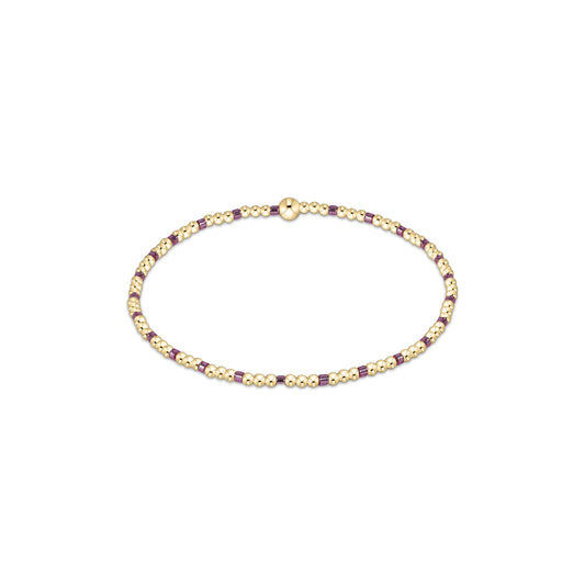 Enewton - Egirl - Hope Sincerity Pattern 2mm Bead Bracelet - Pink Metallic
