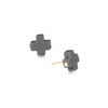 Enewton - Earring - Signature Cross Studs - Charcoal