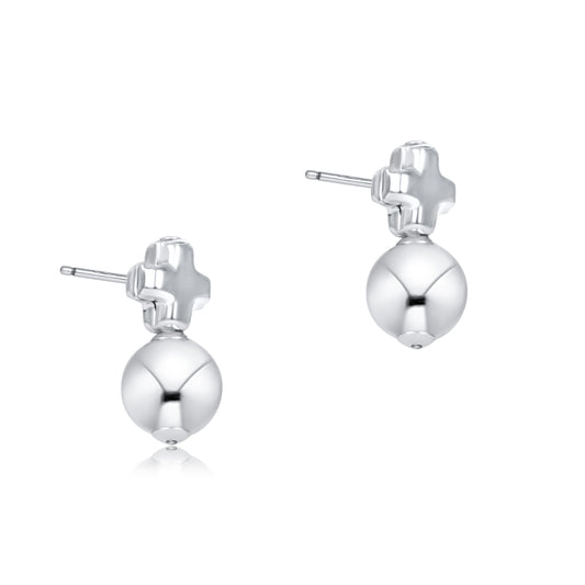 Enewton - Signature Cross Small Sterling Stud - Classic Sterling - Findlay Rowe Designs