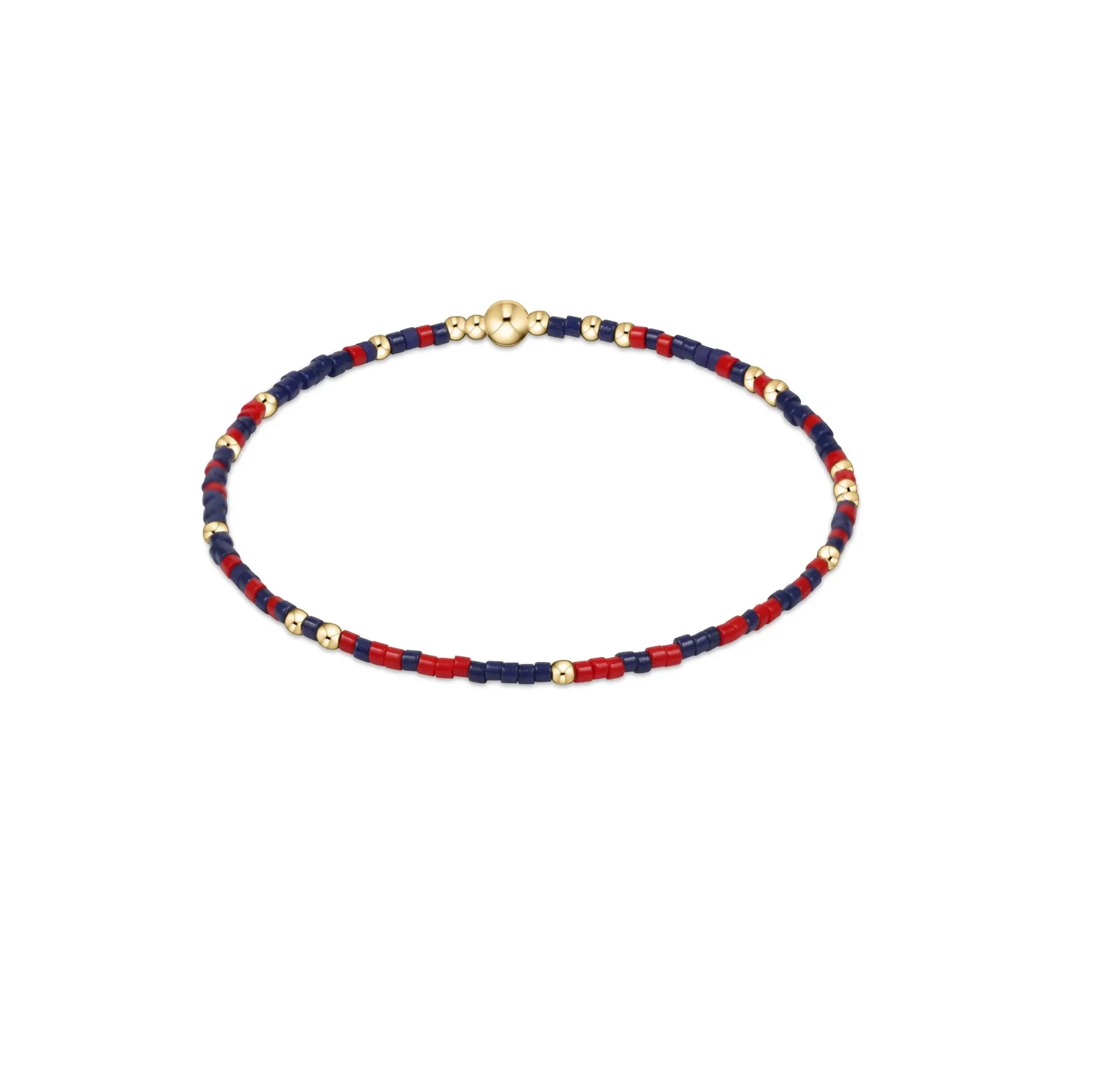 Enewton - Gameday Hope Unwritten Bracelet - Matte Navy-Bright Red