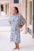 Umgee - Dress - Floral Print Button-Front Midi - Navy - Findlay Rowe Designs
