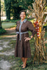 Mary Square - Dress - Eleanor Aven Vines Embroidered - Espresso