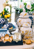 Vase - White & Gold Chinoiserie