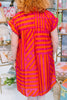 Pink and Red Striped Dress - Findlay Rowe Designs