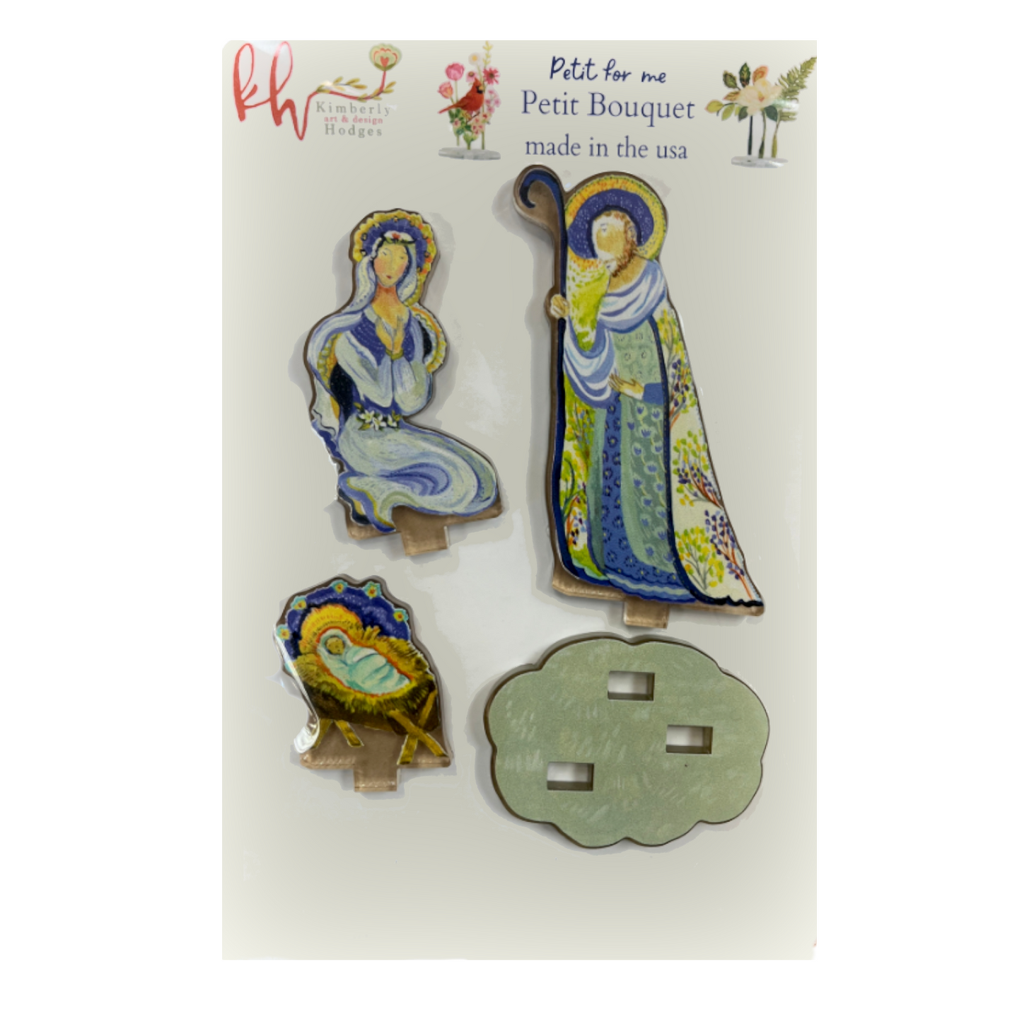 Kimberly Hodges - Acrylic Art - Nativity Petit Collection