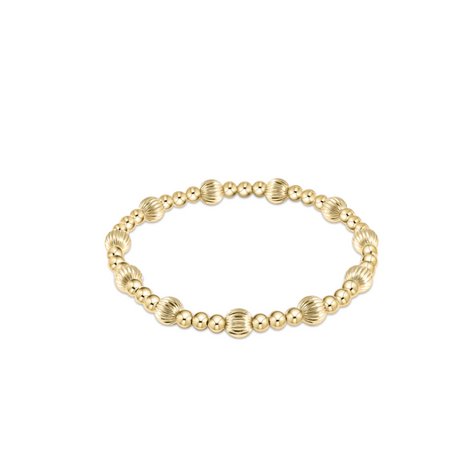 Enewton - Dignity Joy Pattern 6mm Bead Bracelet - Gold - Findlay Rowe Designs