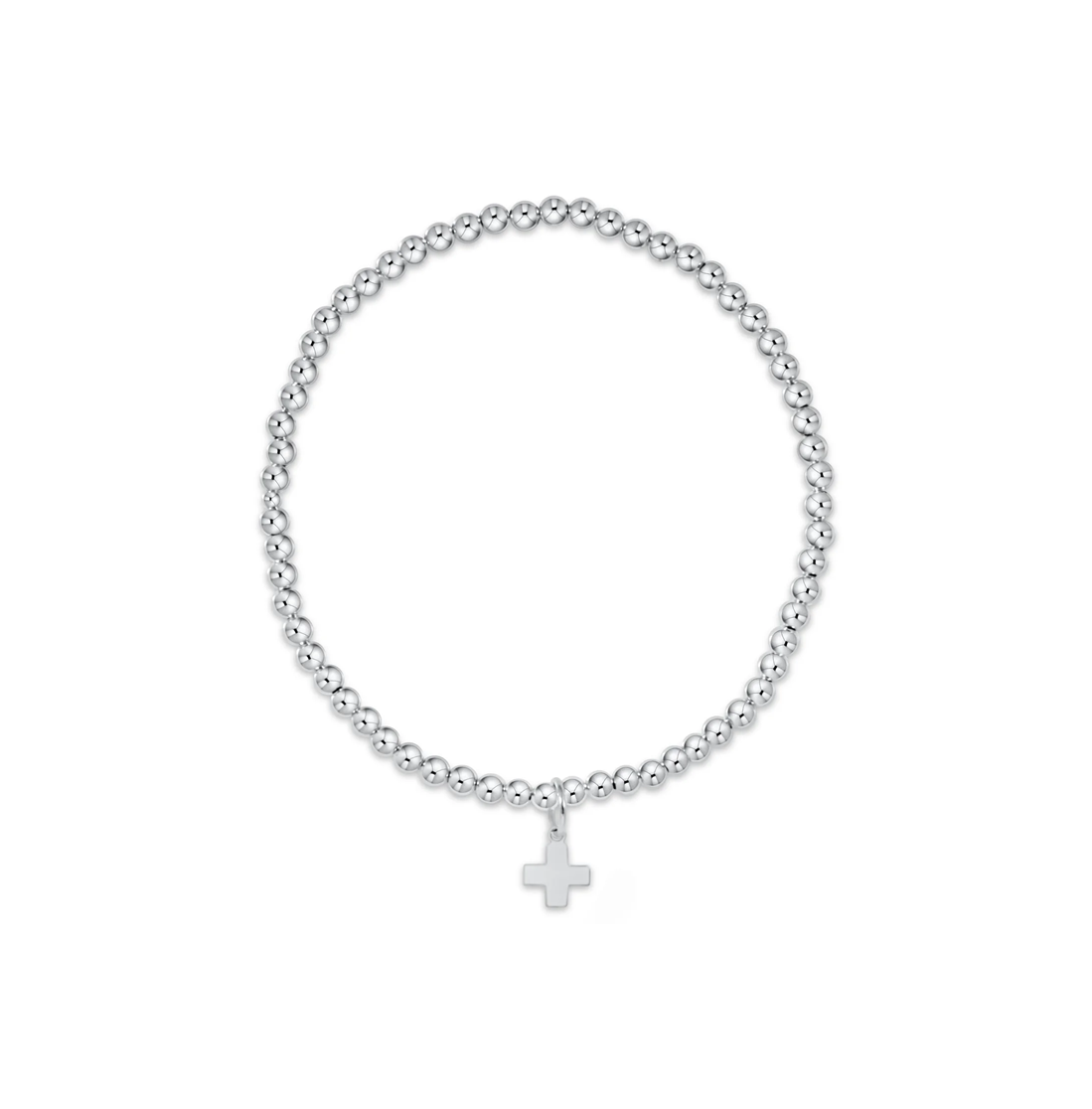 Enewton - Classic Sterling 2mm Bead Bracelet - Signature Cross - Findlay Rowe Designs
