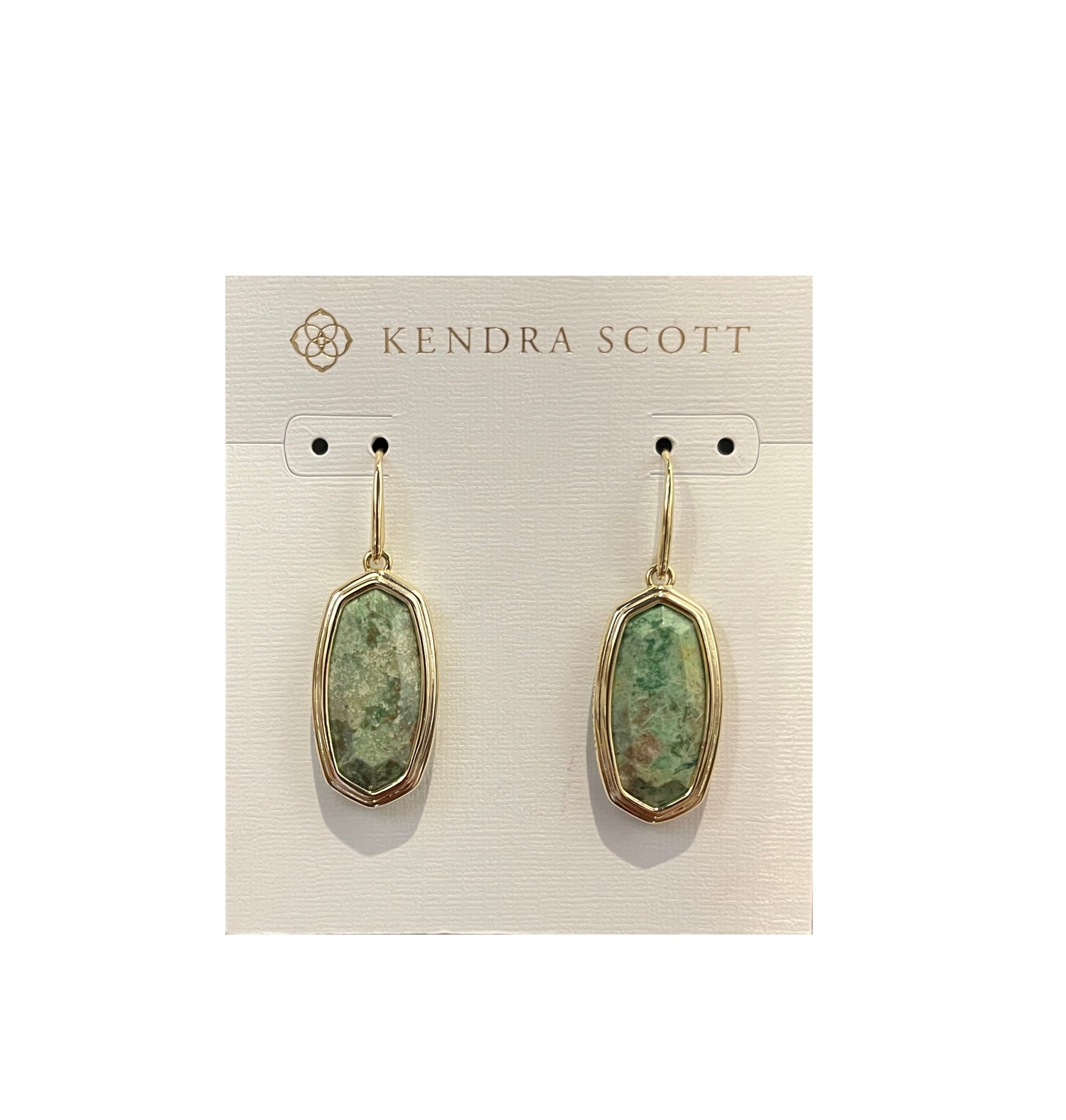 Clearance Kendra Scott Framed Dani Gold Drop Earrings Sea