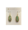 Clearance - Kendra Scott - Framed Dani Gold Drop Earrings - Sea Green Chrysocolla - Findlay Rowe Designs